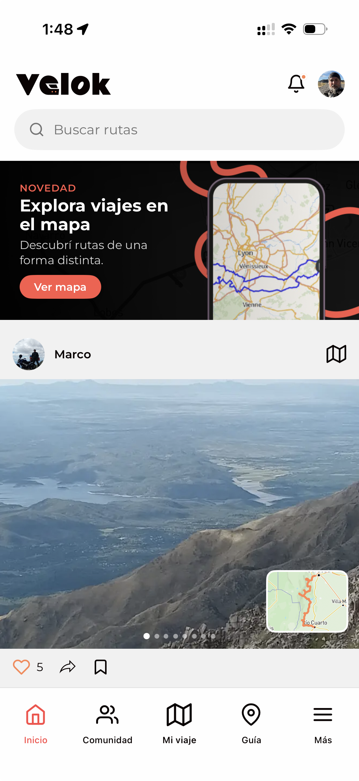 Velok: inicio, viajes de la comunidad